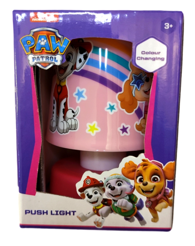 Nachtlicht von Paw Patrol mit Farbwechsel.